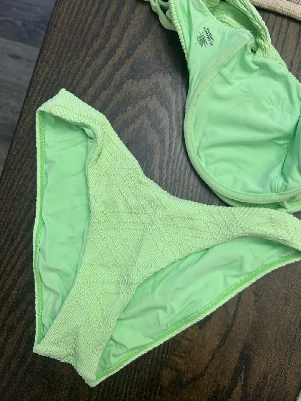 Monday Swimwear Honey Dew Summer Plaid Set